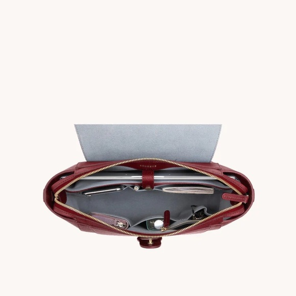 NEW SENREVE midi maestra bag in merlot - Picture 2 of 2